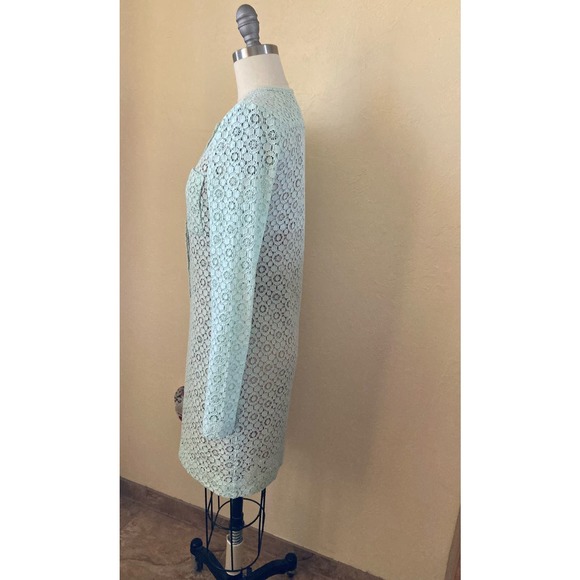 Victoria Beckham For Target Women's Dress Size XS Mint Green Lace Over Lay - Picture 6 of 8
